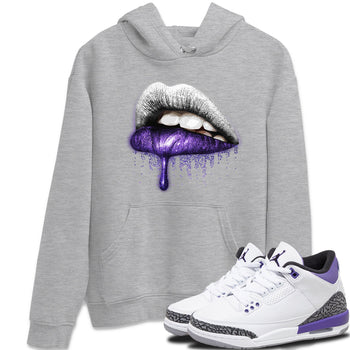 Jordan 3 Dark Iris Sneaker Match Tees Dripping Lips Sneaker Tees Jordan 3 Dark Iris Sneaker Release Tees Unisex Shirts