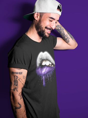 Jordan 3 Dark Iris Sneaker Match Tees Dripping Lips Sneaker Tees Jordan 3 Dark Iris Sneaker Release Tees Unisex Shirts