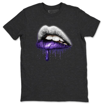 Jordan 3 Dark Iris Sneaker Match Tees Dripping Lips Sneaker Tees Jordan 3 Dark Iris Sneaker Release Tees Unisex Shirts