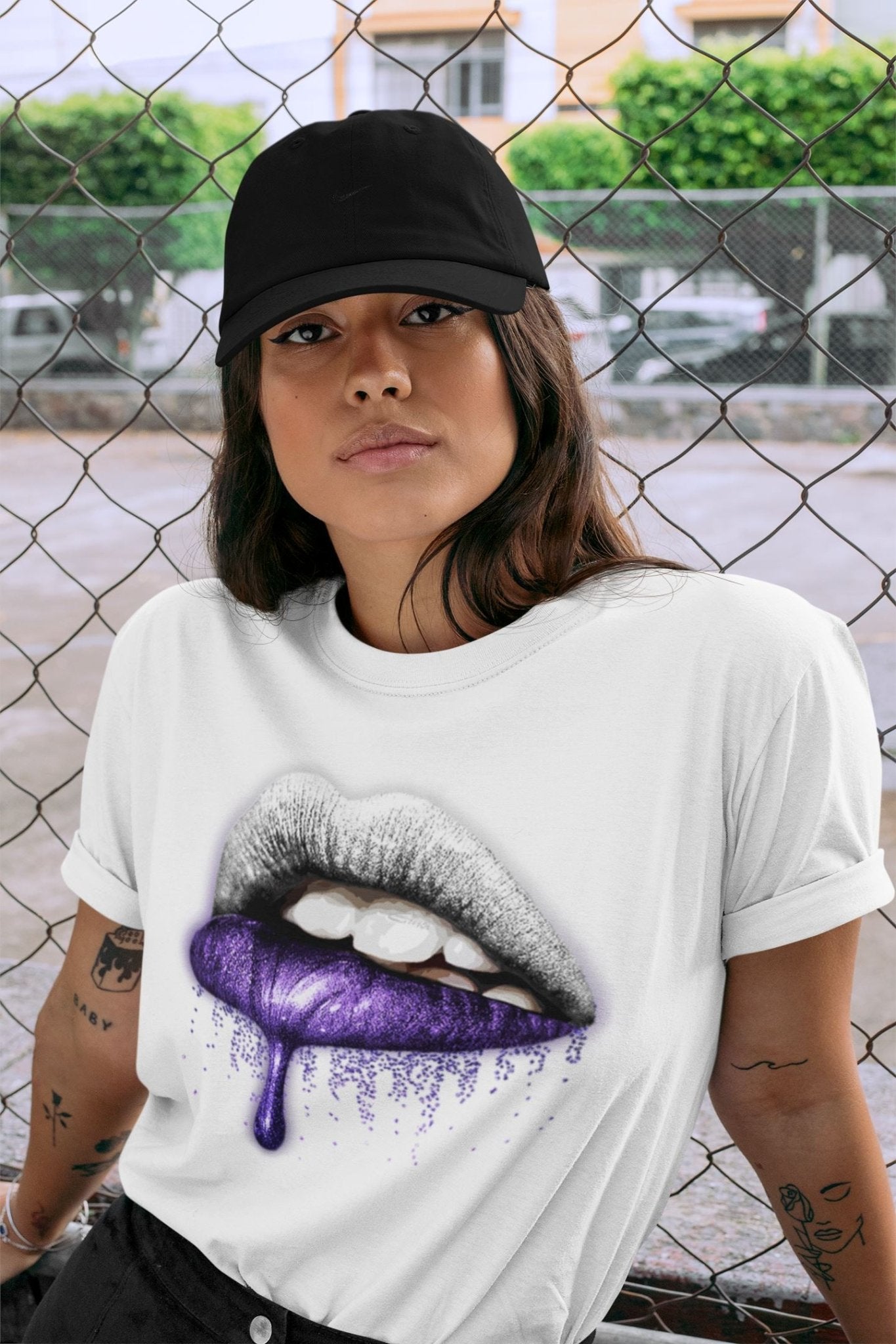 Jordan 3 Dark Iris Sneaker Match Tees Dripping Lips Sneaker Tees Jordan 3 Dark Iris Sneaker Release Tees Unisex Shirts