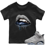Jordan 6 Georgetown Sneaker Match Tees Dripping Lips Sneaker Tees Jordan 6 Georgetown Sneaker Release Tees Kids Shirts