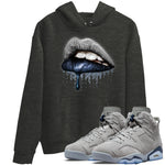 Jordan 6 Georgetown Sneaker Match Tees Dripping Lips Sneaker Tees Jordan 6 Georgetown Sneaker Release Tees Unisex Shirts