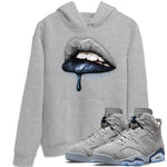 Jordan 6 Georgetown Sneaker Match Tees Dripping Lips Sneaker Tees Jordan 6 Georgetown Sneaker Release Tees Unisex Shirts