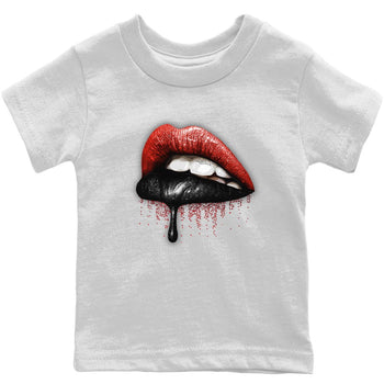 Jordan 9 Chile Red Sneaker Match Tees Dripping Lips Sneaker Tees Jordan 9 Chile Red Sneaker Release Tees Kids Shirts
