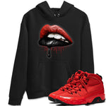 Jordan 9 Chile Red Sneaker Match Tees Dripping Lips Sneaker Tees Jordan 9 Chile Red Sneaker Release Tees Unisex Shirts