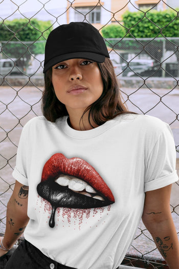 Jordan 9 Chile Red Sneaker Match Tees Dripping Lips Sneaker Tees Jordan 9 Chile Red Sneaker Release Tees Unisex Shirts