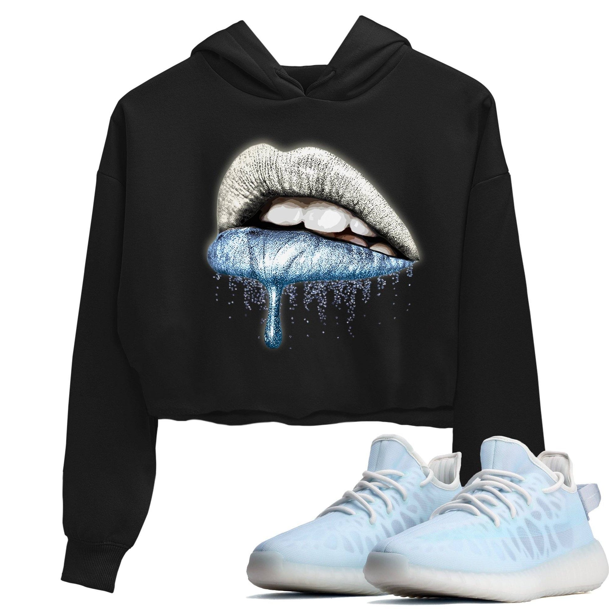 Yeezy 350 Mono Ice Sneaker Match Tees Dripping Lips Sneaker Tees Yeezy 350 Mono Ice Sneaker Release Tees Women's Shirts