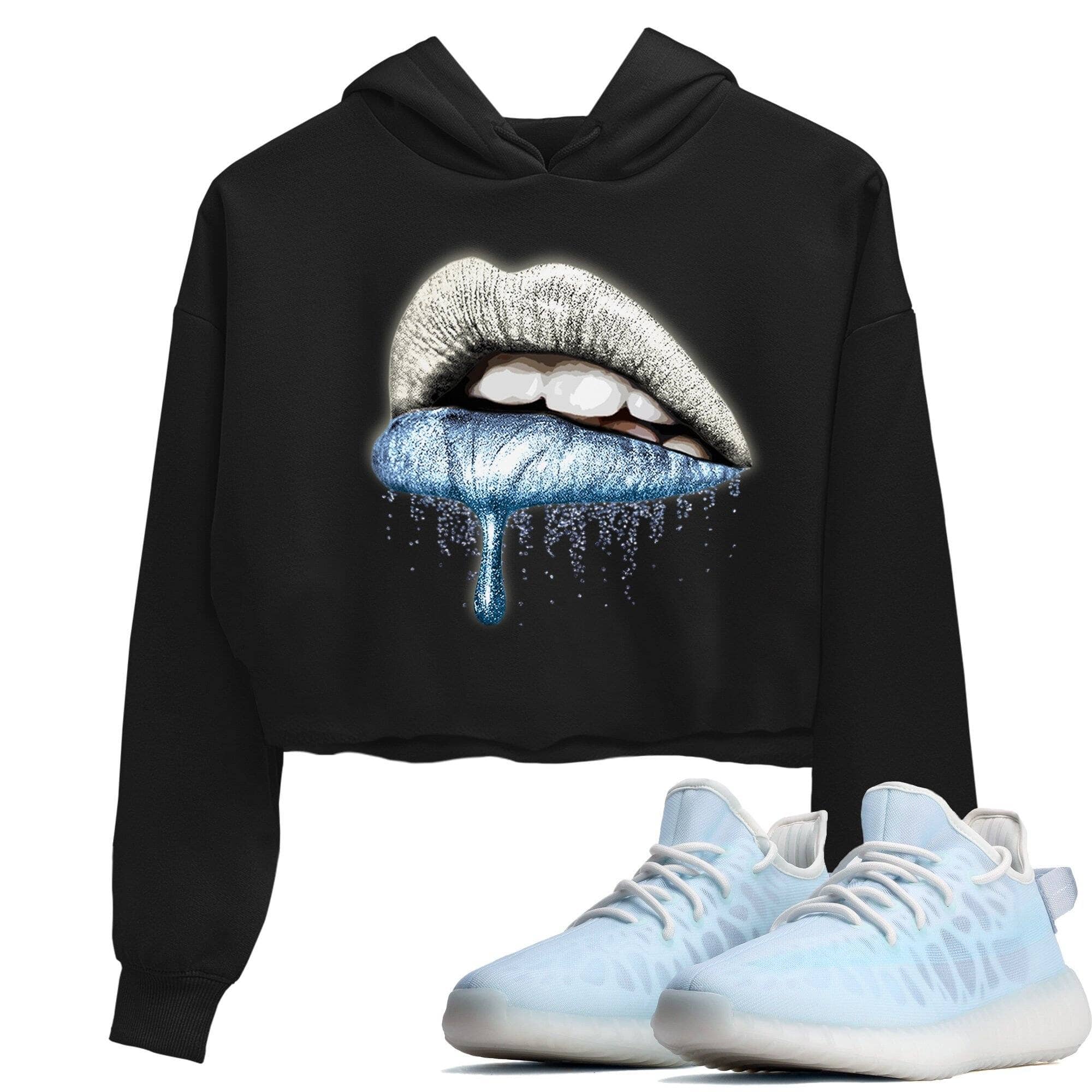 Yeezy 350 Mono Ice Sneaker Match Tees Dripping Lips Sneaker Tees Yeezy 350 Mono Ice Sneaker Release Tees Women's Shirts