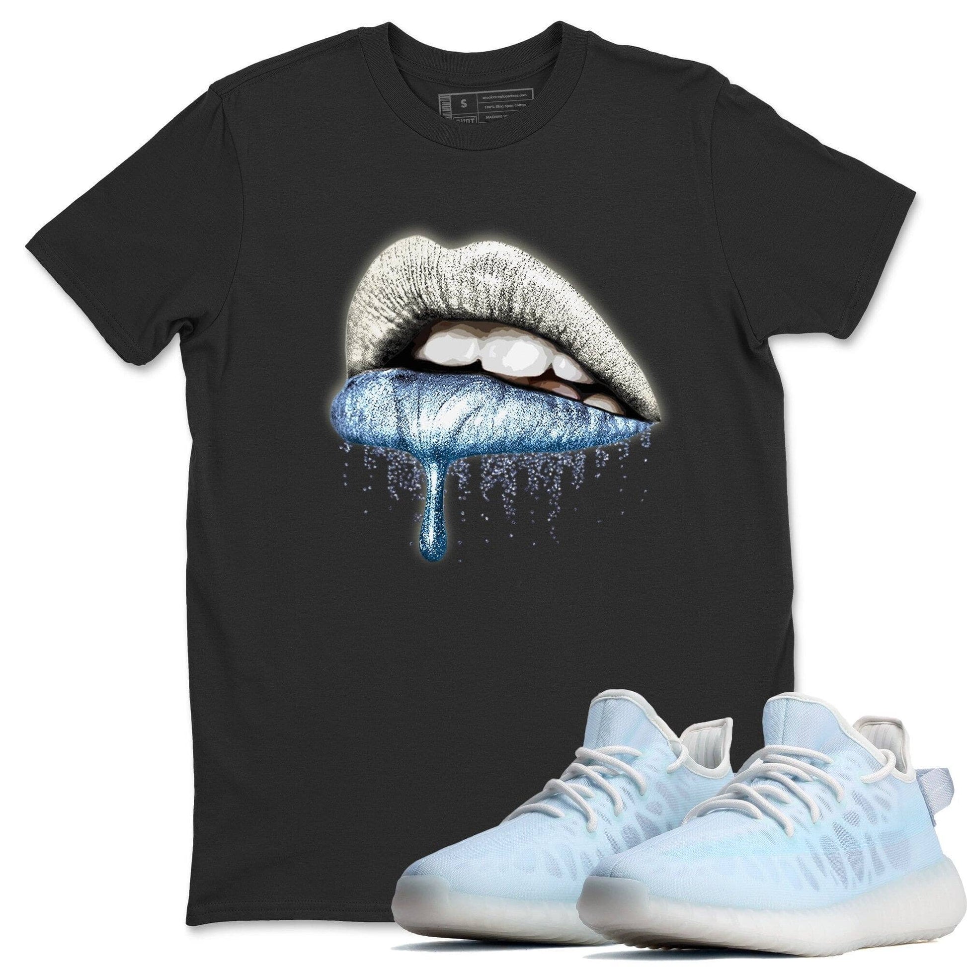 Yeezy 350 Mono Ice Sneaker Match Tees Dripping Lips Sneaker Tees Yeezy 350 Mono Ice Sneaker Release Tees Unisex Shirts