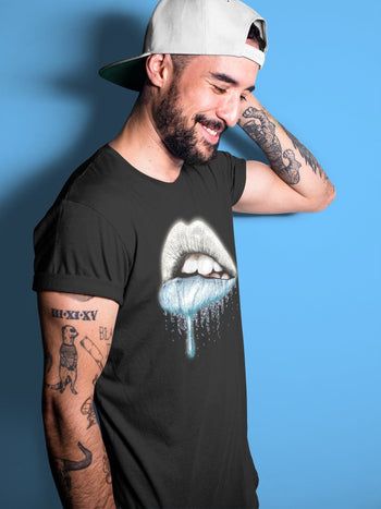 Yeezy 350 Mono Ice Sneaker Match Tees Dripping Lips Sneaker Tees Yeezy 350 Mono Ice Sneaker Release Tees Unisex Shirts