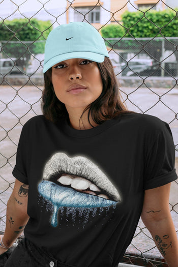 Yeezy 350 Mono Ice Sneaker Match Tees Dripping Lips Sneaker Tees Yeezy 350 Mono Ice Sneaker Release Tees Unisex Shirts