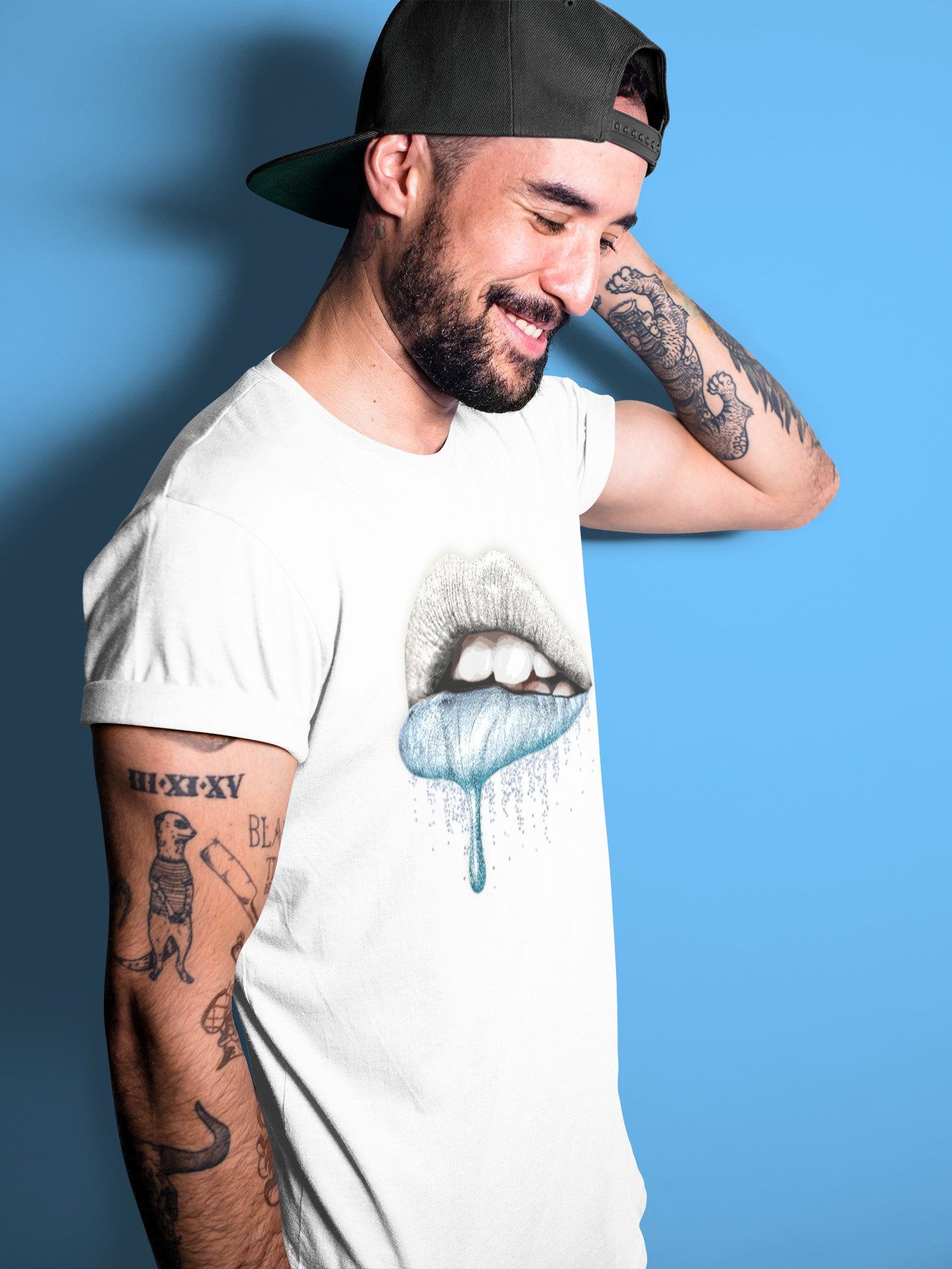 Yeezy 350 Mono Ice Sneaker Match Tees Dripping Lips Sneaker Tees Yeezy 350 Mono Ice Sneaker Release Tees Unisex Shirts