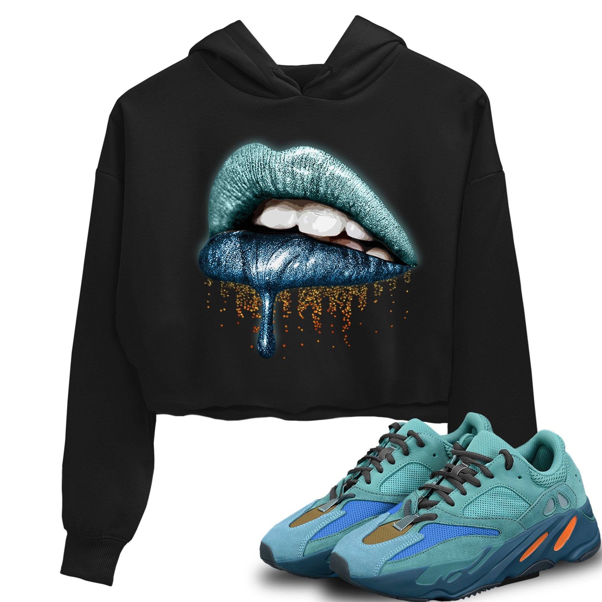 Yeezy 700 Faded Azure Sneaker Match Tees Dripping Lips Sneaker Tees Yeezy 700 Faded Azure Sneaker Release Tees Women's Shirts