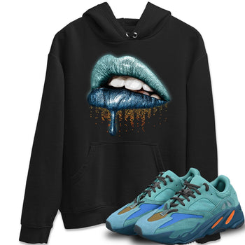 Yeezy 700 Faded Azure Sneaker Match Tees Dripping Lips Sneaker Tees Yeezy 700 Faded Azure Sneaker Release Tees Unisex Shirts