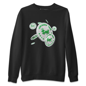 Air Jordan 3 Lucky Green Sneaker Match Tees Drop Coin Sneaker Tees AJ3 Lucky Green Sneaker Release Tees Unisex Shirts Black 2