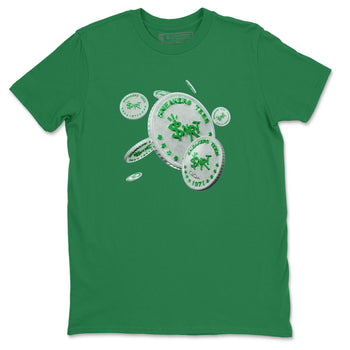 Air Jordan 3 Lucky Green Sneaker Match Tees Drop Coin Sneaker Tees AJ3 Lucky Green Sneaker Release Tees Unisex Shirts Kelly Green 2