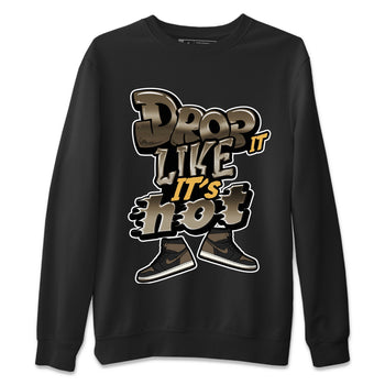 Air Jordan 1 Palomino shirt to match jordans Drop It Like It's Hot sneaker tees AJ1 High Palomino SNRT Sneaker Release Tees Unisex Black 2 T-Shirt