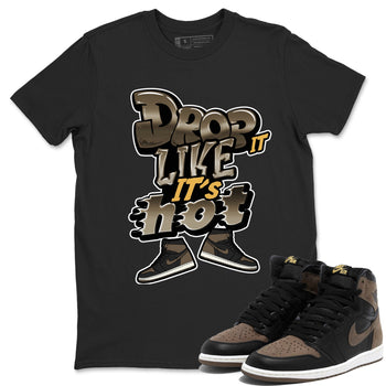Air Jordan 1 Palomino shirt to match jordans Drop It Like It's Hot sneaker tees AJ1 High Palomino SNRT Sneaker Release Tees Unisex Black 1 T-Shirt