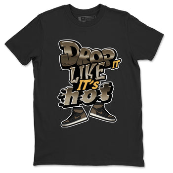 Air Jordan 1 Palomino shirt to match jordans Drop It Like It's Hot sneaker tees AJ1 High Palomino SNRT Sneaker Release Tees Unisex Black 2 T-Shirt