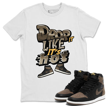 Air Jordan 1 Palomino shirt to match jordans Drop It Like It's Hot sneaker tees AJ1 High Palomino SNRT Sneaker Release Tees Unisex White 1 T-Shirt