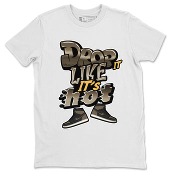 Air Jordan 1 Palomino shirt to match jordans Drop It Like It's Hot sneaker tees AJ1 High Palomino SNRT Sneaker Release Tees Unisex White 2 T-Shirt