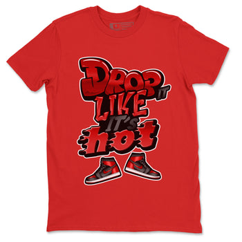 Air Jordan 1 Satin Bred shirt to match jordans Drop It Like It's Hot sneaker tees AJ1 Satin Bred SNRT Sneaker Release Tees Unisex Red 2 T-Shirt