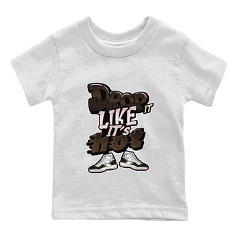 Air Jordan 11 Neapolitan shirt to match jordans Drop It Like It's Hot sneaker tees AJ11 Neapolitan SNRT Sneaker Release Tees Baby Toddler White 2 T-Shirt