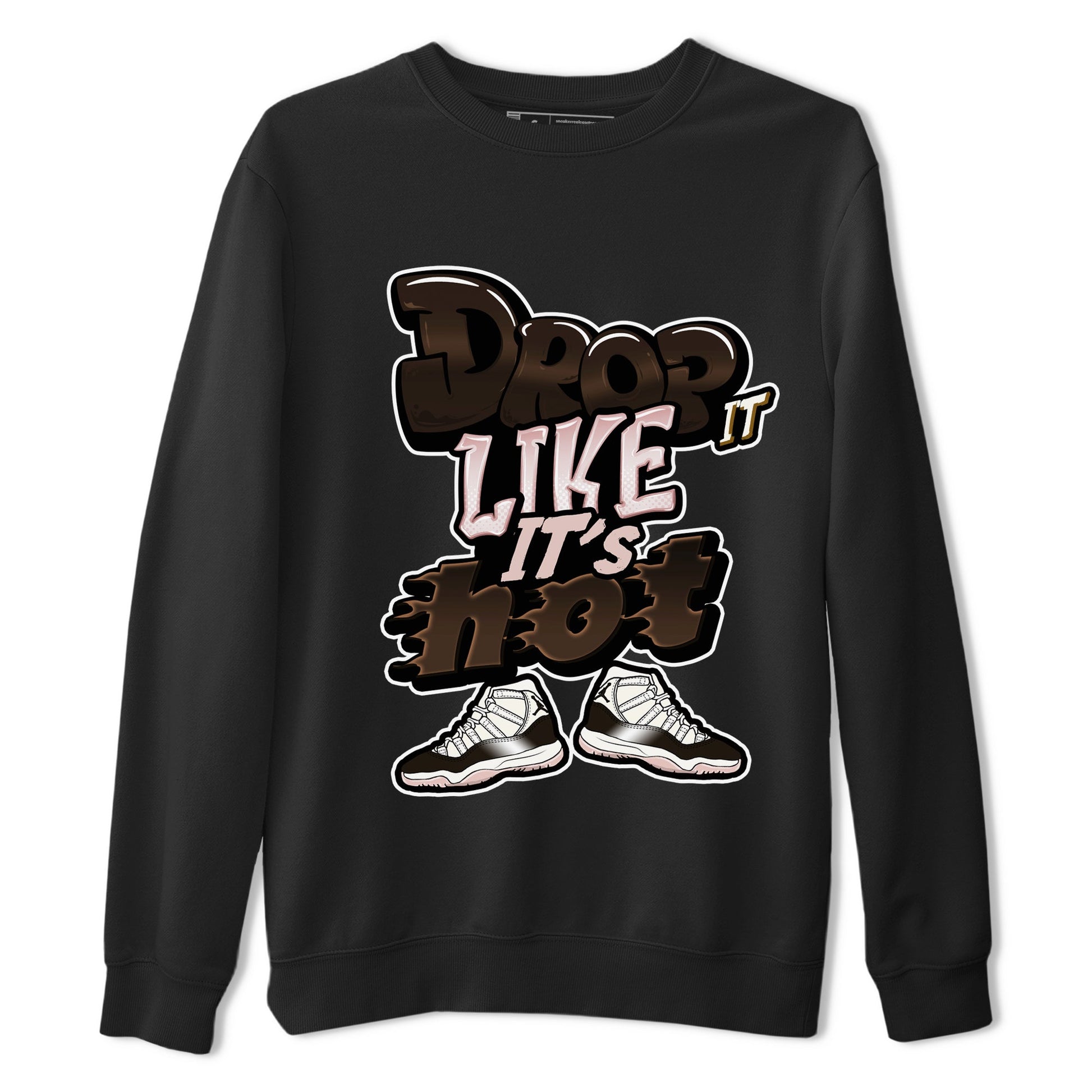 Air Jordan 11 Neapolitan shirt to match jordans Drop It Like It's Hot sneaker tees AJ11 Neapolitan SNRT Sneaker Release Tees Unisex Black 2 T-Shirt