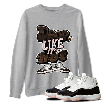 Air Jordan 11 Neapolitan shirt to match jordans Drop It Like It's Hot sneaker tees AJ11 Neapolitan SNRT Sneaker Release Tees Unisex Heather Grey 1 T-Shirt