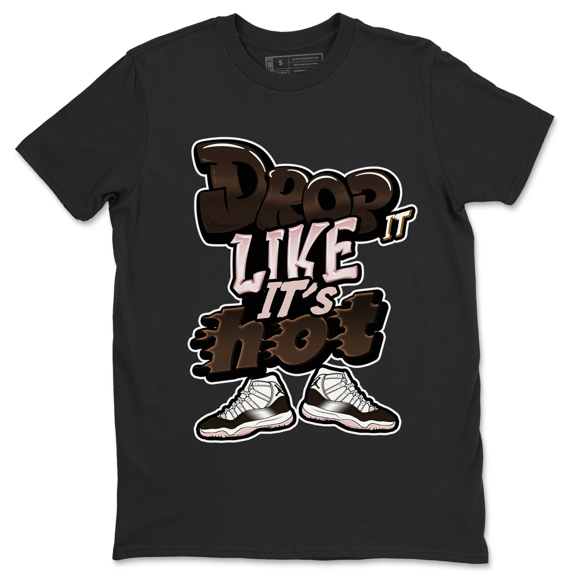 Air Jordan 11 Neapolitan shirt to match jordans Drop It Like It's Hot sneaker tees AJ11 Neapolitan SNRT Sneaker Release Tees Unisex Black 2 T-Shirt