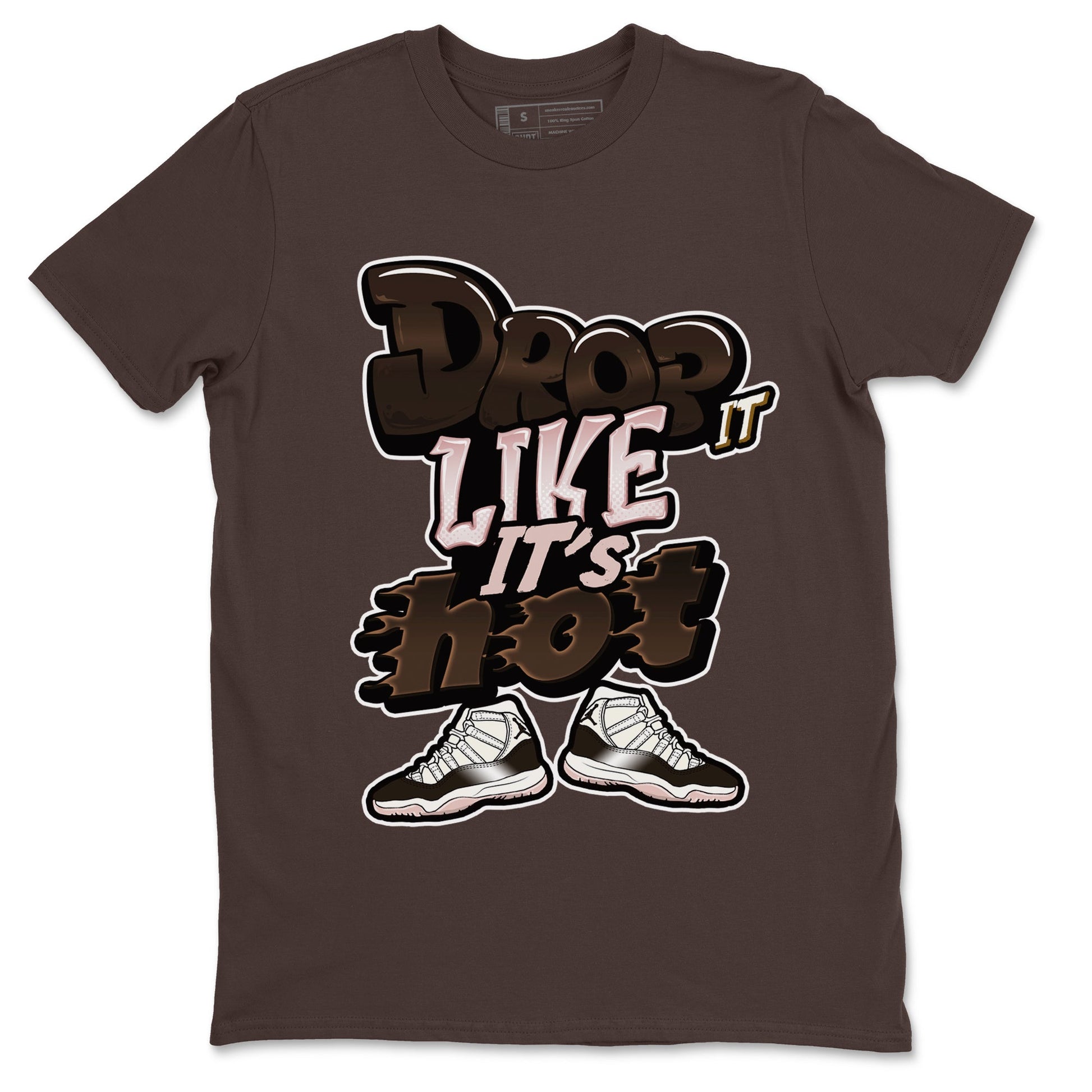 Air Jordan 11 Neapolitan shirt to match jordans Drop It Like It's Hot sneaker tees AJ11 Neapolitan SNRT Sneaker Release Tees Unisex Dark Chocolate 2 T-Shirt