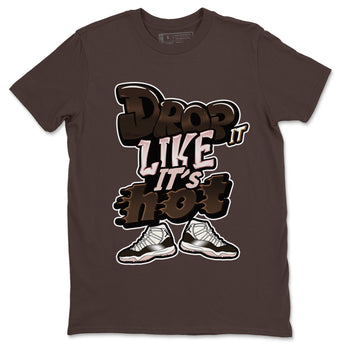 Air Jordan 11 Neapolitan shirt to match jordans Drop It Like It's Hot sneaker tees AJ11 Neapolitan SNRT Sneaker Release Tees Unisex Dark Chocolate 2 T-Shirt