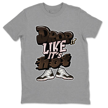 Air Jordan 11 Neapolitan shirt to match jordans Drop It Like It's Hot sneaker tees AJ11 Neapolitan SNRT Sneaker Release Tees Unisex Heather Grey 2 T-Shirt
