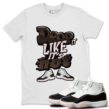 Air Jordan 11 Neapolitan shirt to match jordans Drop It Like It's Hot sneaker tees AJ11 Neapolitan SNRT Sneaker Release Tees Unisex White 1 T-Shirt