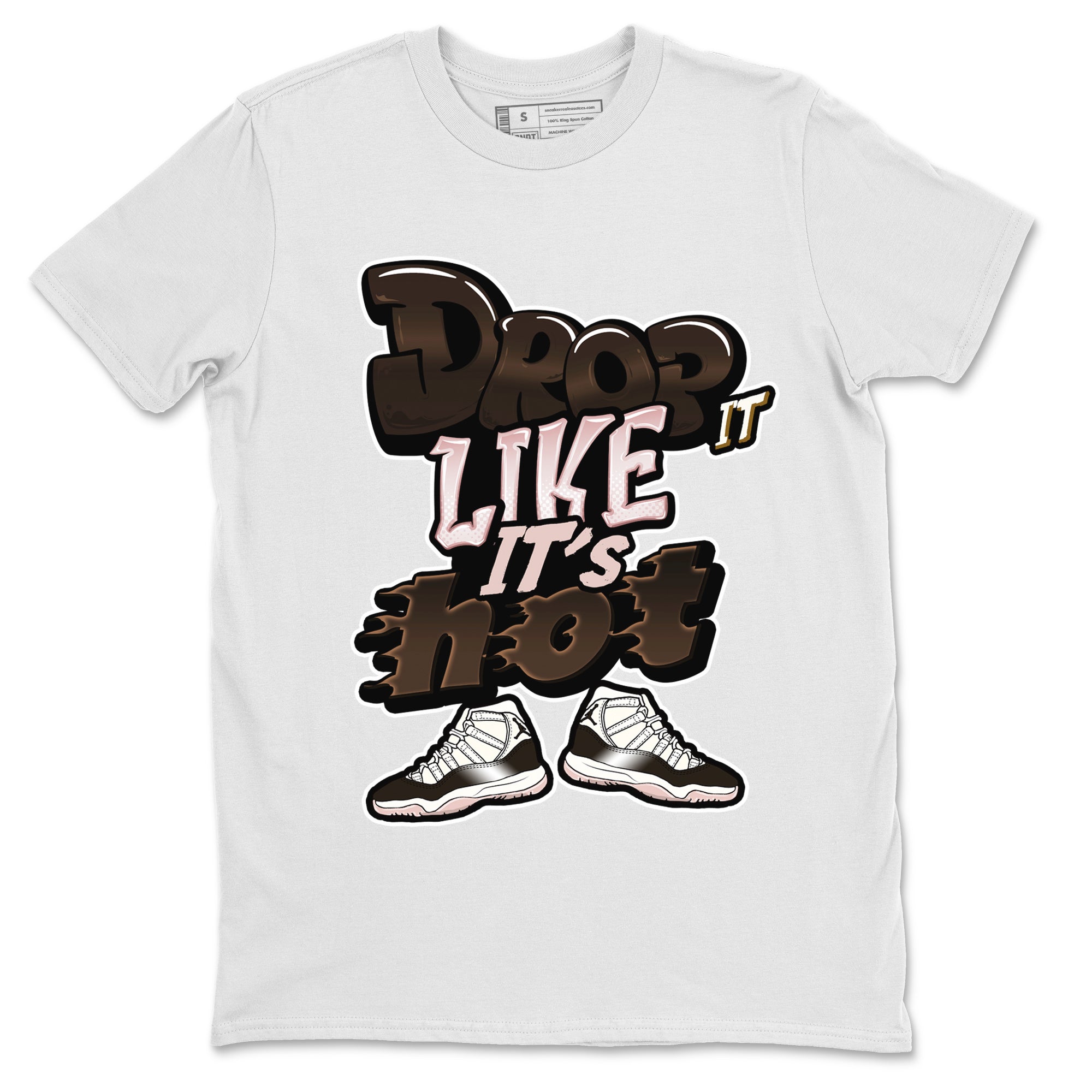 Air Jordan 11 Neapolitan shirt to match jordans Drop It Like It's Hot sneaker tees AJ11 Neapolitan SNRT Sneaker Release Tees Unisex White 2 T-Shirt
