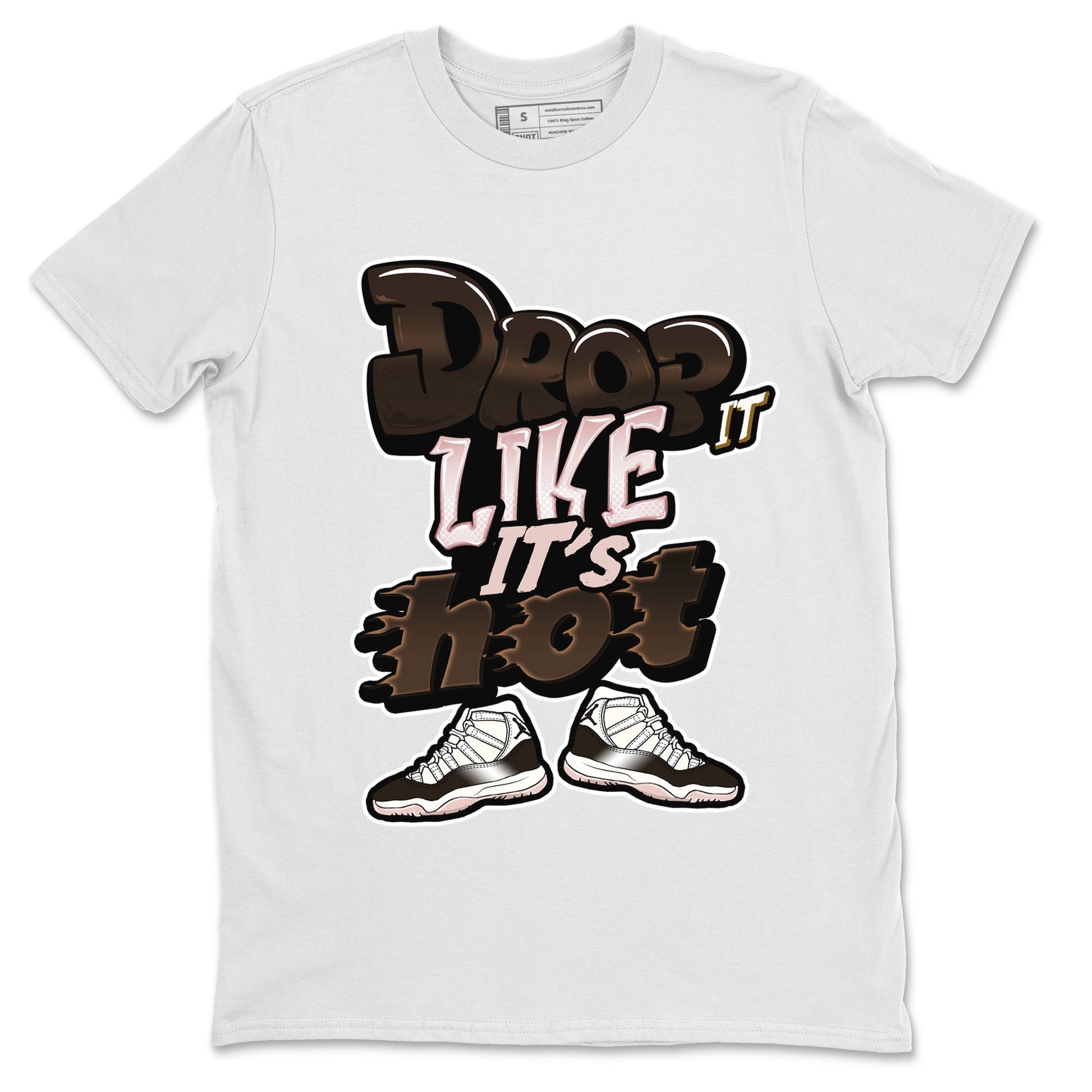 Air Jordan 11 Neapolitan shirt to match jordans Drop It Like It's Hot sneaker tees AJ11 Neapolitan SNRT Sneaker Release Tees Unisex White 2 T-Shirt