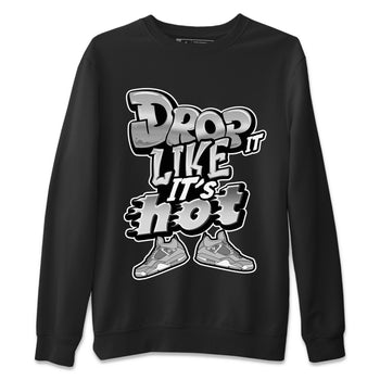 Air Jordan 4 Light Iron Ore shirt to match jordans Drop It Like It's Hot sneaker tees AJ4 Frozen Moments SNRT Sneaker Release Tees Unisex Black 2 T-Shirt
