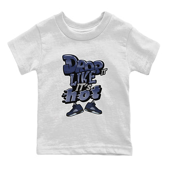 Air Jordan 5 Georgetown shirt to match jordans Drop It Like It's Hot sneaker tees AJ5 Georgetown SNRT Sneaker Release Tees Baby Toddler White 2 T-Shirt