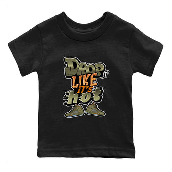 5s Olive shirt to match jordans Drop It Like It's Hot sneaker tees Air Jordan 5 Olive SNRT sneaker release tees baby toddler Black 2 cotton Shirt
