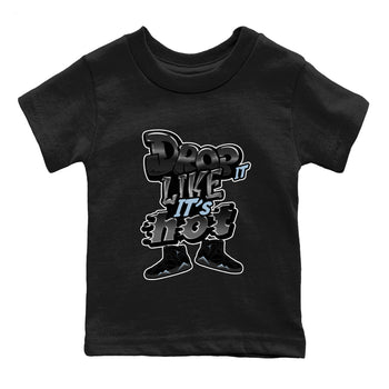 Air Jordan 7 Chambray shirt to match jordans Drop It Like It's Hot sneaker tees AJ7 Chambray SNRT Sneaker Release Tees Baby Toddler Black 2 T-Shirt