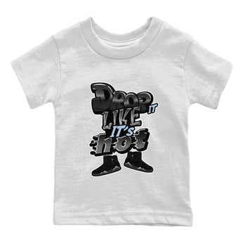 Air Jordan 7 Chambray shirt to match jordans Drop It Like It's Hot sneaker tees AJ7 Chambray SNRT Sneaker Release Tees Baby Toddler White 2 T-Shirt