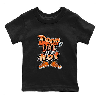 Crazy 8 Team Orange shirt to match jordans Drop It Like It's Hot sneaker tees Adidas Crazy 8 Team Orange SNRT Sneaker Release Tees Baby Toddler Black 2 T-Shirt