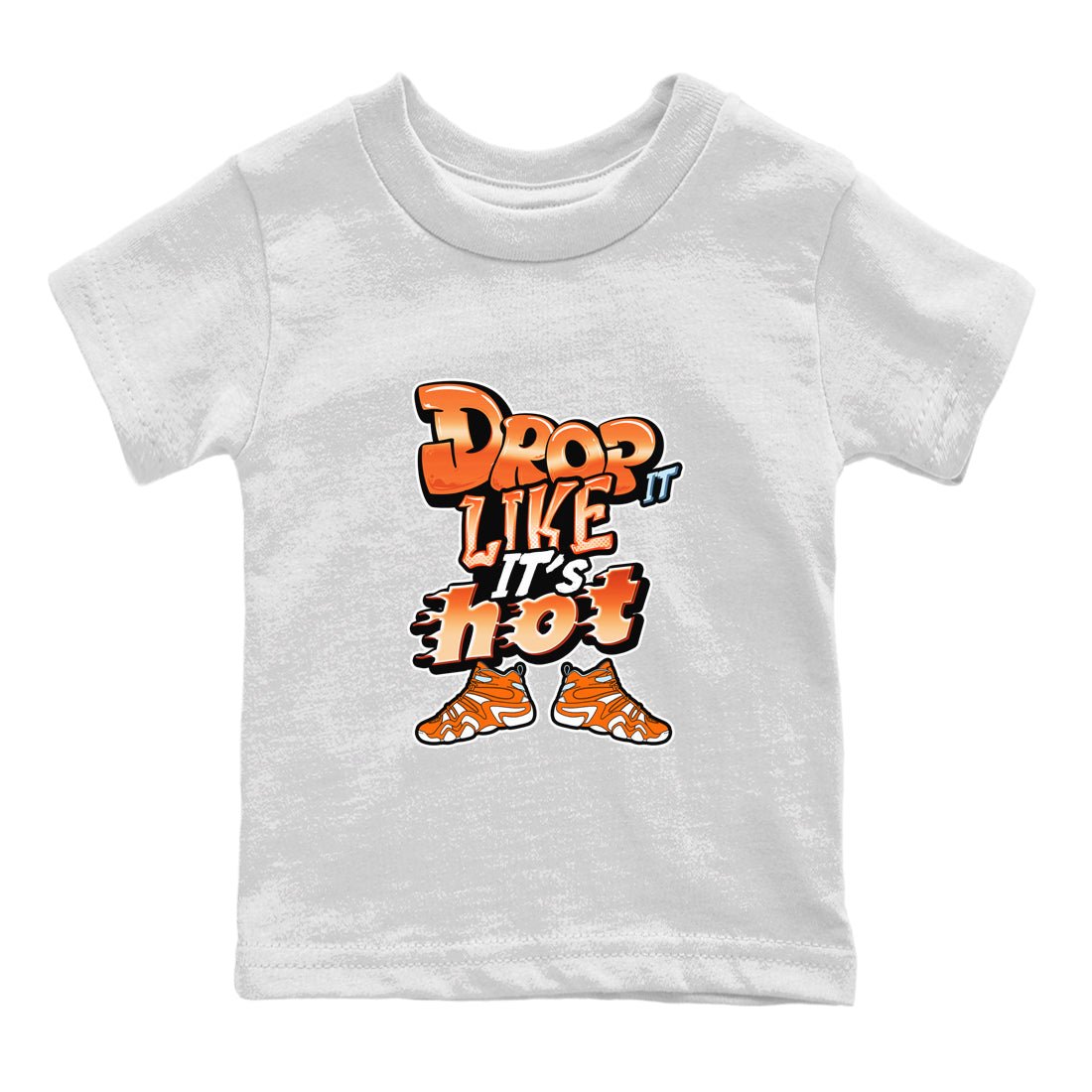 Crazy 8 Team Orange shirt to match jordans Drop It Like It's Hot sneaker tees Adidas Crazy 8 Team Orange SNRT Sneaker Release Tees Baby Toddler White 2 T-Shirt