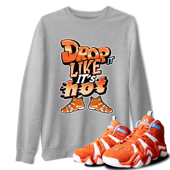 Crazy 8 Team Orange shirt to match jordans Drop It Like It's Hot sneaker tees Adidas Crazy 8 Team Orange SNRT Sneaker Release Tees Unisex Heather Grey 1 T-Shirt