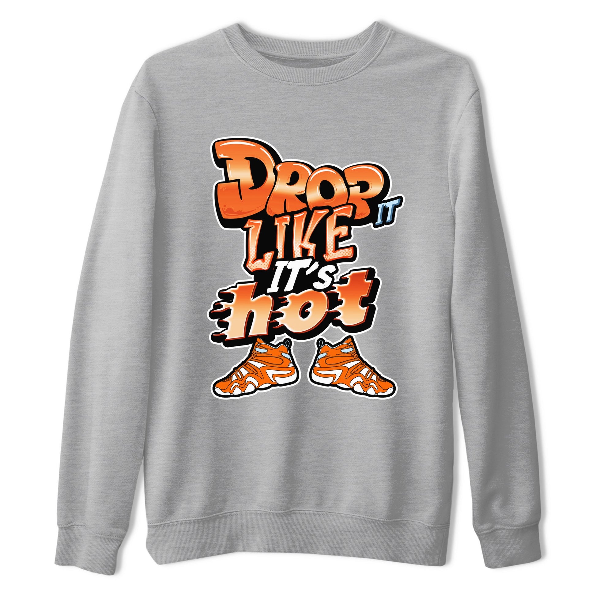 Crazy 8 Team Orange shirt to match jordans Drop It Like It's Hot sneaker tees Adidas Crazy 8 Team Orange SNRT Sneaker Release Tees Unisex Heather Grey 2 T-Shirt