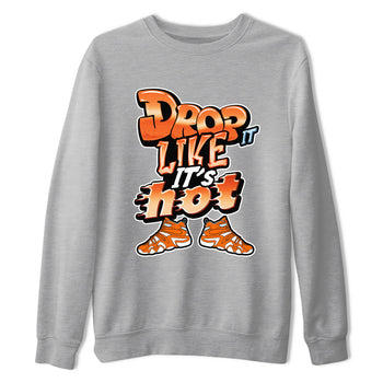Crazy 8 Team Orange shirt to match jordans Drop It Like It's Hot sneaker tees Adidas Crazy 8 Team Orange SNRT Sneaker Release Tees Unisex Heather Grey 2 T-Shirt
