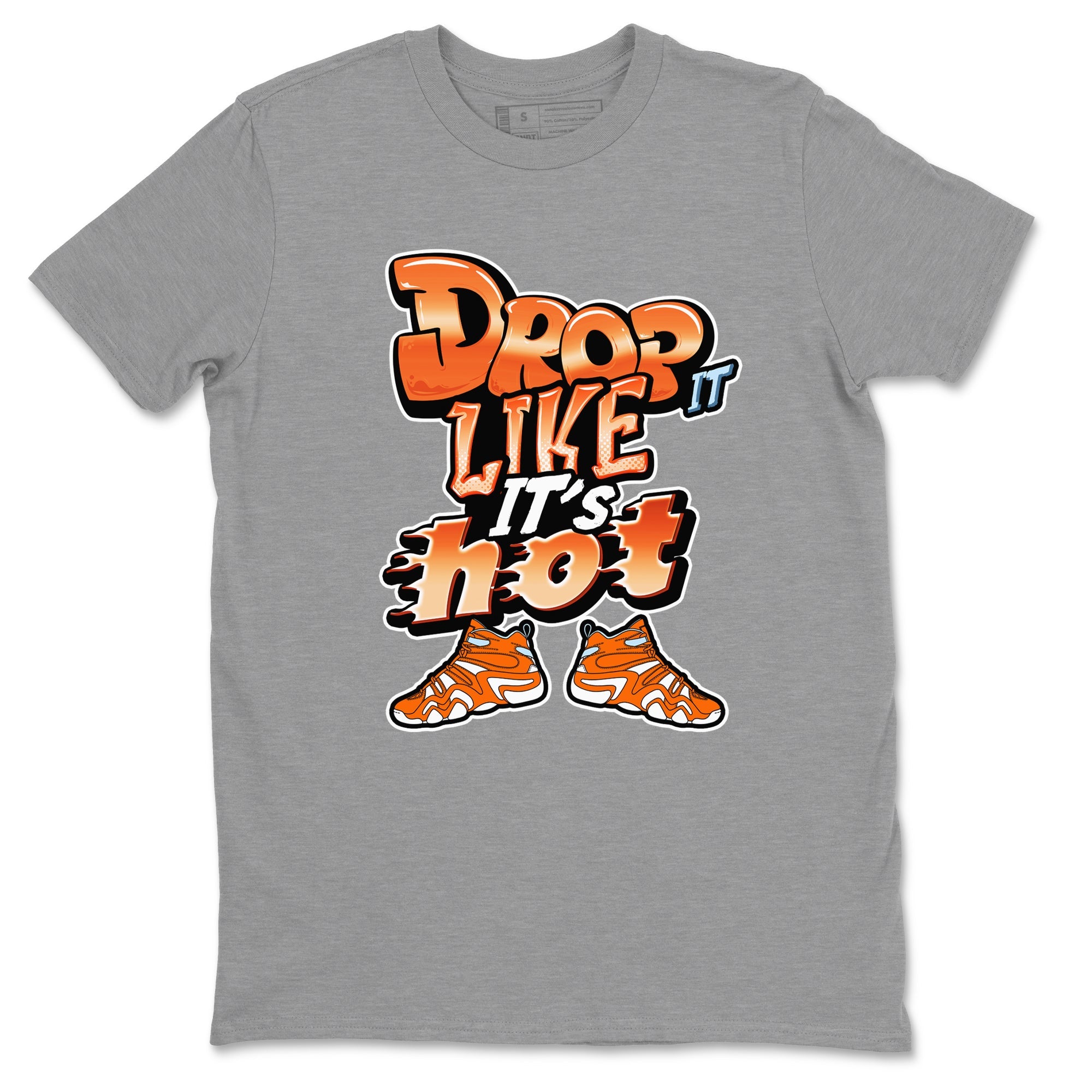 Crazy 8 Team Orange shirt to match jordans Drop It Like It's Hot sneaker tees Adidas Crazy 8 Team Orange SNRT Sneaker Release Tees Unisex Heather Grey 2 T-Shirt