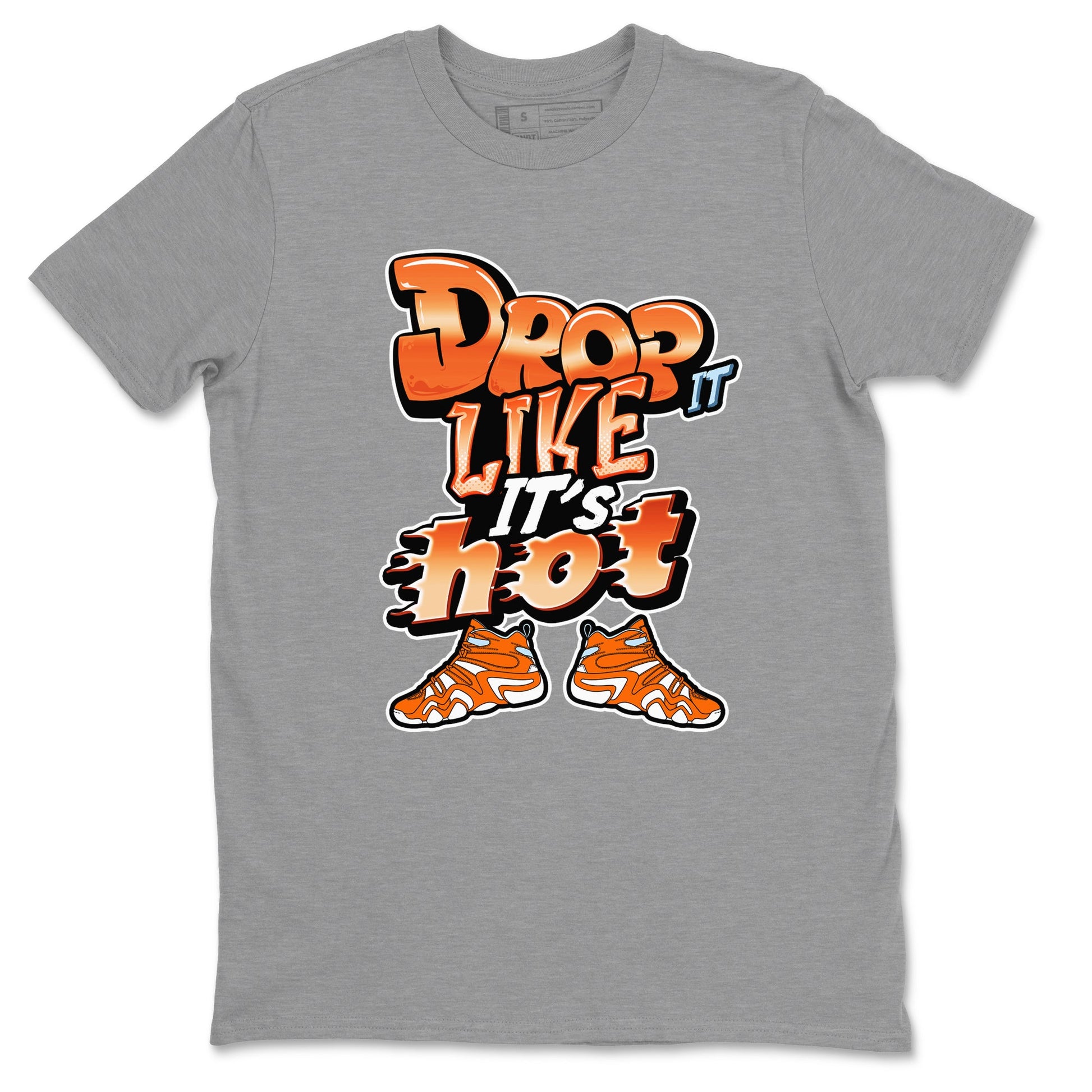 Crazy 8 Team Orange shirt to match jordans Drop It Like It's Hot sneaker tees Adidas Crazy 8 Team Orange SNRT Sneaker Release Tees Unisex Heather Grey 2 T-Shirt