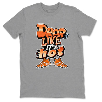 Crazy 8 Team Orange shirt to match jordans Drop It Like It's Hot sneaker tees Adidas Crazy 8 Team Orange SNRT Sneaker Release Tees Unisex Heather Grey 2 T-Shirt