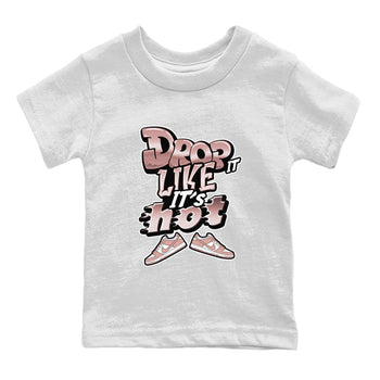 Dunk Rose Whisper shirt to match jordans Drop It Like It's Hot sneaker tees Nike Dunk LowRose Whisper SNRT Sneaker Release Tees Baby Toddler White 2 T-Shirt